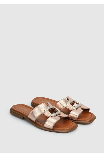 Provoq Γυναικείες παντόφλες Rose Leather