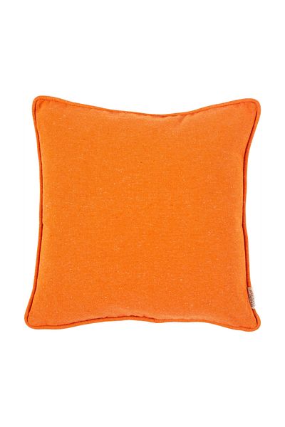 Mudo Home Orange Nimes Throw Pillow - 43x43cm Piping