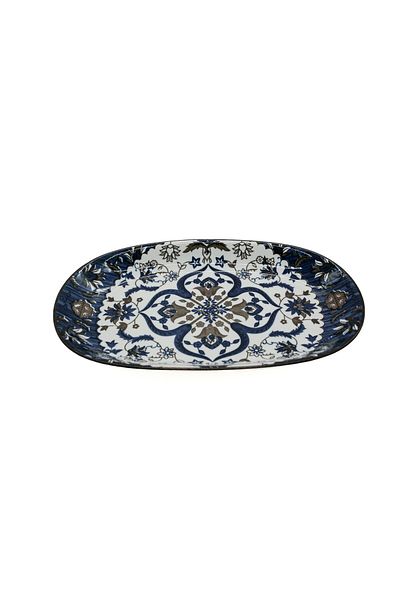 AKDC -Ceramic Oval Plate 24X15Cm 075915