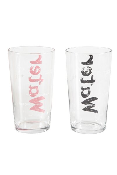 Mudo Home WATER BARDAK 570 ML 2'Lİ SET -SİYAH&PEMBE