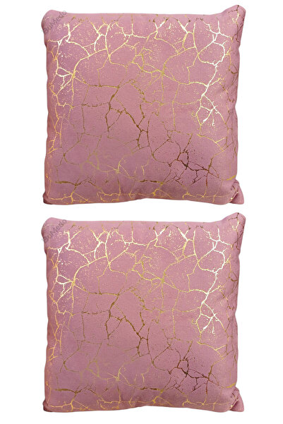 Bumedo Gold Foil Patterned 2-Piece Soho Throw Pillow Pillow Case Set - 42 x 4...