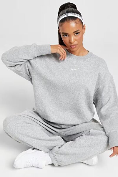 Nike Phoenix Fleece Oversize Cut Women's Gray Sweatshrit