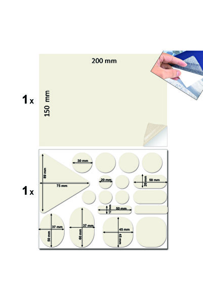 FIXALL ADHESIVE PRODUCTS Yapışkanlı Polyester Kumaş Mont Çadır Şemsiye Tamir ...