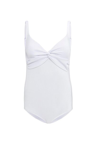 AQUAVİVA Aquaviva Women's White Violet Knotted Swimsuit