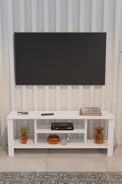 CMKStore Vesta Tv Ünitesi Dekoratif Açık Raflı Tv Ünitesi 120 Cm