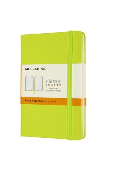Moleskine Copertă rigidă - Caiet verde 9x14 (CU DUNȚI).