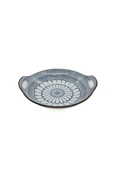 AKDC -Ceramic Plate W/Handle 075919