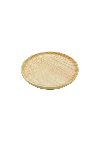 AKDC -Harm Melamine Round Plate 8" Wood