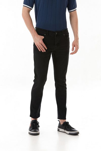 Fulla Moda Jean παντελόνι με φερμουάρ Slim Fit