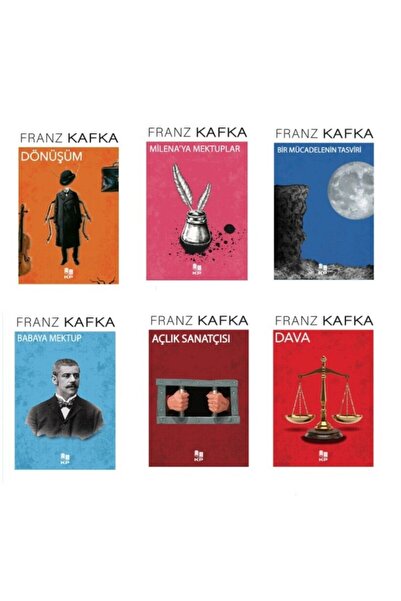 Kitap Pazarı Kafka SET (Açlık Sanatçısı Babaya Mektup Bir Mücadelenin Tasviri Dava Dönüşüm Milenaya Mektuplar)