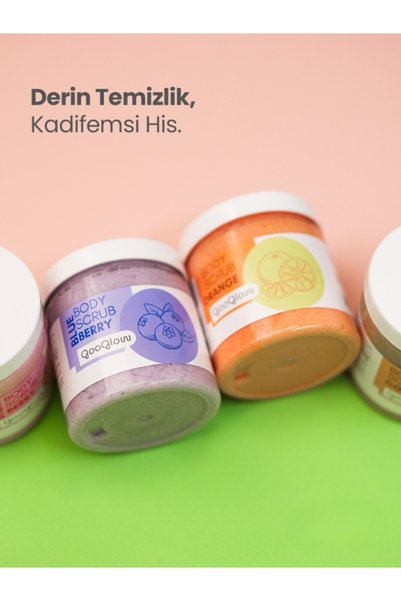 GOOGLOW Yaban Mersini Aromalı Vücut Şeker Peelingi 230 g