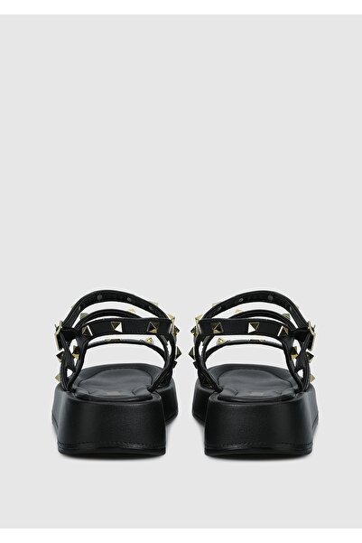 Provoq Černé dámské ploché sandály