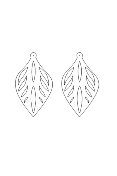Angels Passion Black Drop Earrings, Stylish Design Laser Cut Earrings - Apbj026