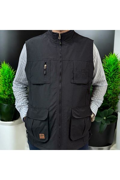 BYİBRAHİM Seasonal, Summer Tactical Outdoor Black Vest