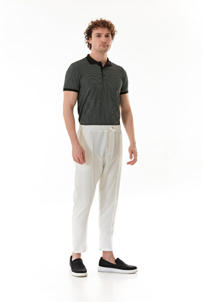 Fulla Moda Elastic Waist Cuffed Jogger Pants