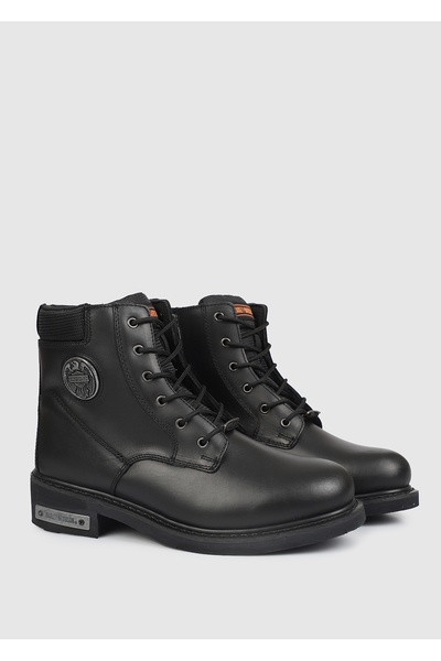 Harley Davidson Ανδρικές δερμάτινες μπότες Jim Black Oil 025M100128
