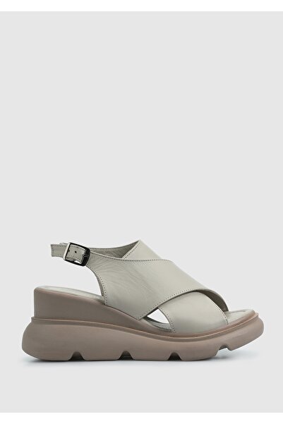 Provoq Sandale cu toc pentru femei din piele de nurcă