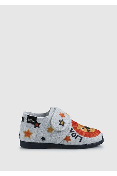 Twigy Boy's Gray House Slippers