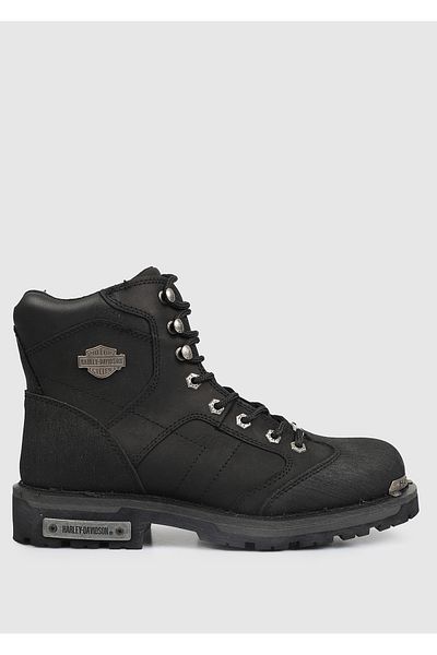 Harley Davidson Clemente Μαύρες Ανδρικές Δερμάτινες Μπότες 025μ 100530