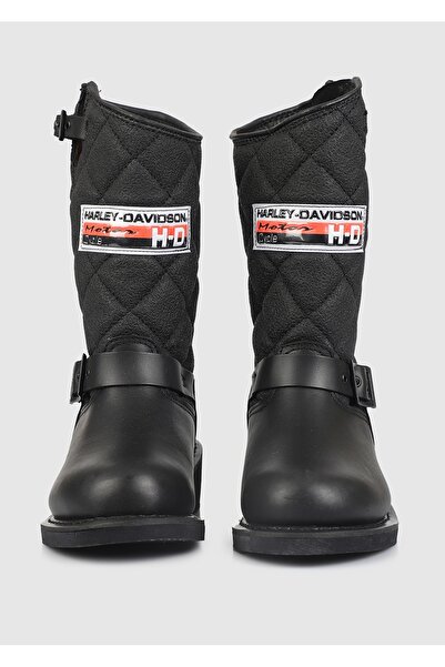 Harley Davidson Laconia 644 Siyah Kadın Yağlı Deri Bot 025G100078