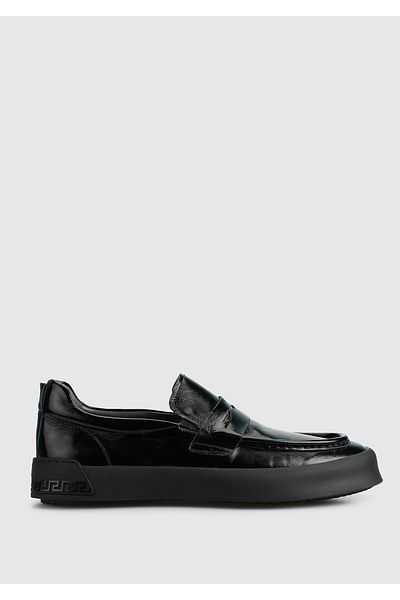 Provoq Black Leather Men's Shoes