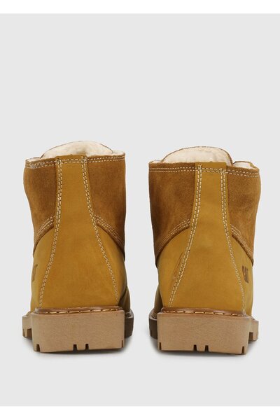 Caterpillar Vermont Fur Honey Camel Kadın Nubuk Bot H04 015Z101183