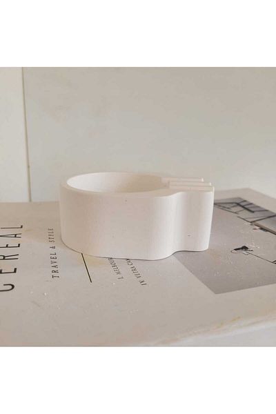 KARRA Concrete Irregular Shape Head Ashtray