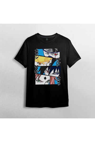 Pixxa Naruto Anime Manga Unisex 100% βαμβακερό ποδηλατικό μπλουζάκι Μοντέλο 2