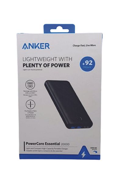 Anker 20000mAh Portable Power Bank Dual USB Ports