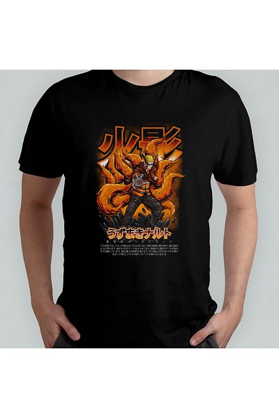 Pixxa Naruto Anime Unisex 100% βαμβακερό μπλουζάκι με λαιμόκοψη μοντέλο 11