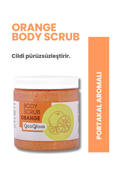 GOOGLOW Vücut Şeker Peelingi - Portakal Yağı - Nemlendirici - Arındırıcı 230 g