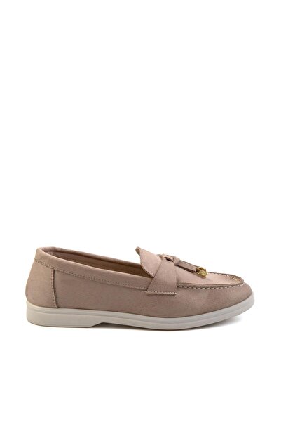 Bambi Bej Kadın Loafer Ayakkabı K01140004672