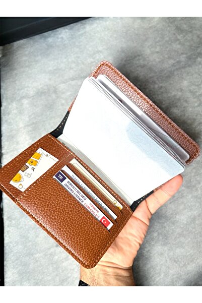 Gempo 2 li Premium Δερμάτινη θήκη διαβατηρίου Ταξιδιωτικό πορτοφόλι Κομψό, ανθεκτικό, ελαφρύ μαύρισμα και μαύρο χρώμα