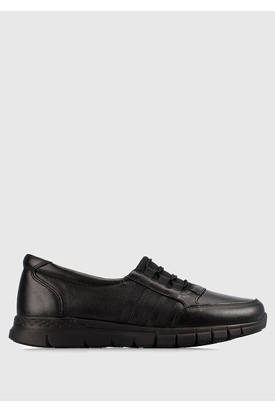 Eclipse Leather Black Women's Shoes