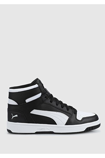 Puma Rebound Layup Sl Black-Puma Wh Erkek Siyah Sneaker 36957301