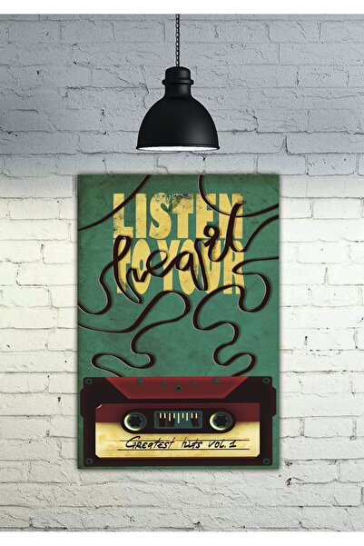 icase Muzică Disc Casetă Microfon Decor Concept Masă MDF Calitate Imprimare C...