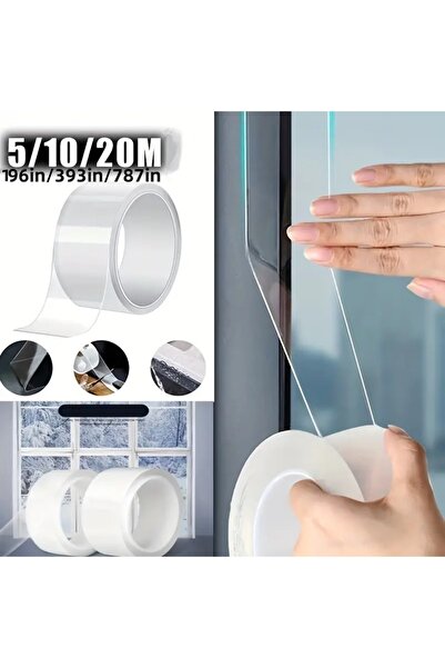 Efe Toys 7cmeni3 Metre Boyunda Elegans Ocak Eviye Lavabo Klozet Küvet Derz Arası Şeffaf Nano Su Geçirmez Bant