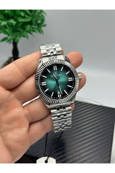 Daniel Klein New Season Silver Color 3 Atm Waterproof 2 Years Warranty Men's Wristwatch with Calendar