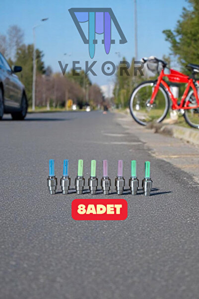 Vekorr 4 Çift (8 ADET) Hareket Sensörlü Sibop Işık Led Işıklı Bisiklet Araba ...