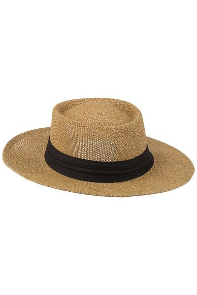 C&City Ανδρικό καπέλο Fedora με λεπτομέρεια από άχυρο Y24750-02 Μπεζ