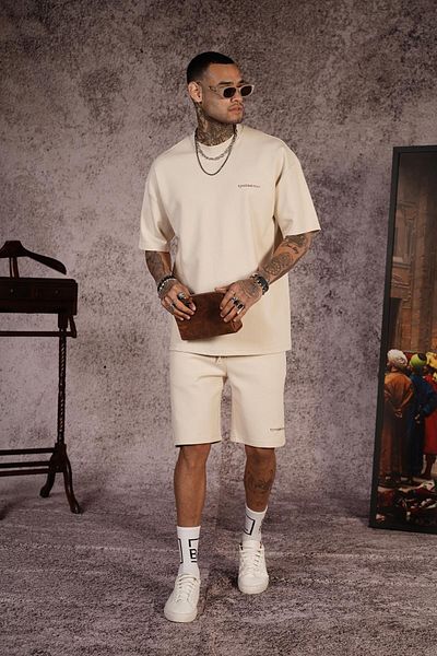 king brich Σετ σορτς Unisex με στάμπα Oversize