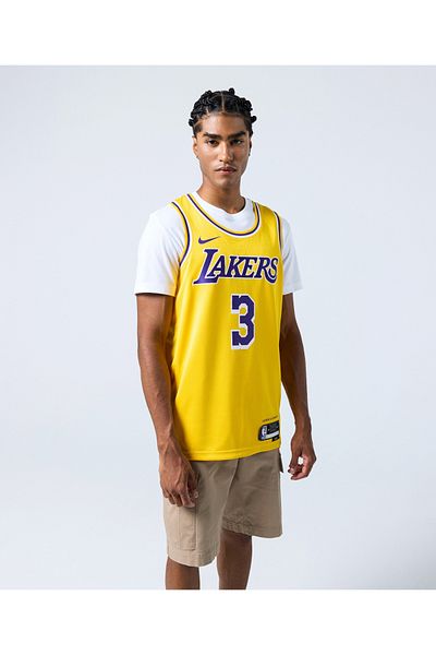 Nike قميص كرة السلة لوس أنجلوس ليكرز Dri-Fit NBA للرجال أنتوني ديفيس