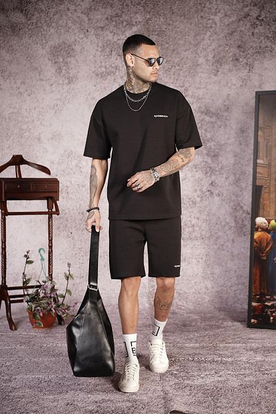 king brich Printed Oversize Unisex Shorts Set