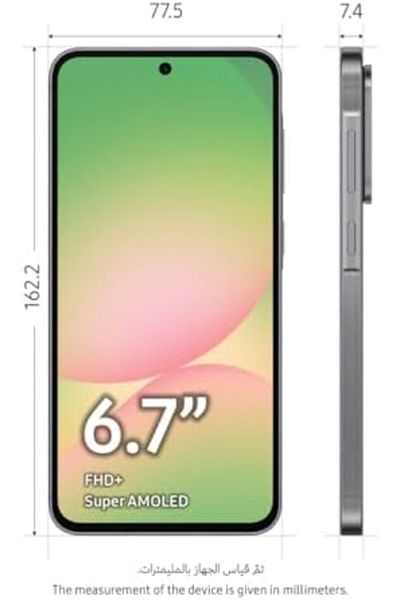 Samsung Galaxy A56 5g, Android Smartphone, 256gb Storage, 8gb Ram, Awesome Graphite-uae
