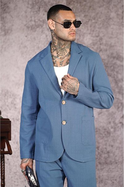king brich Set de top cu fund de in pentru blazer cu mucegai obișnuit