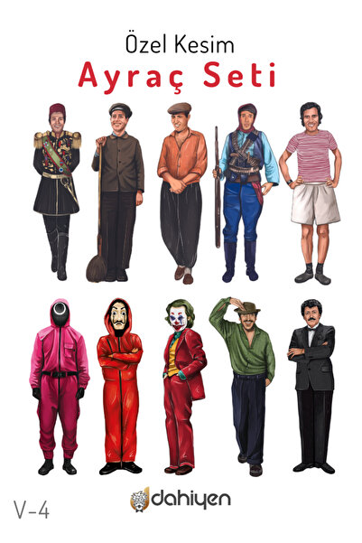 Dahiyen Özel Kesim Kitap Ayracı Seti - 4 (Sinema Karakterleri)