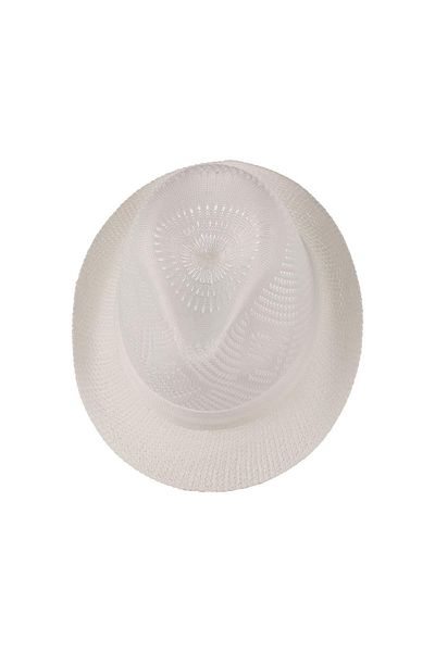 C&City Ανδρικό καπέλο Mercerized Fedora T25750-04 Λευκό