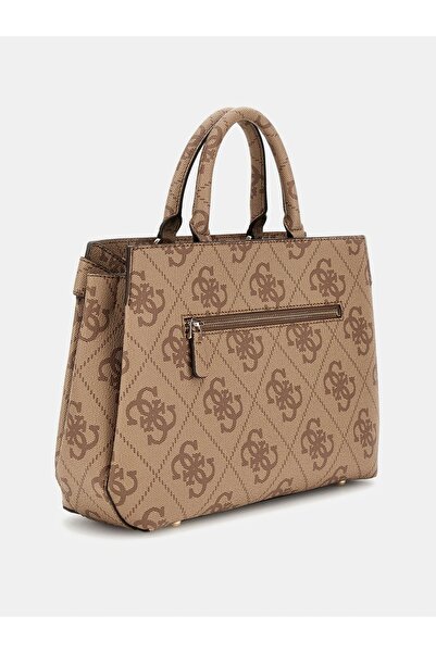 Guess Lorelei Girlfriend Satchel Women Brown Hand Bag Hwos9639060-Ltl