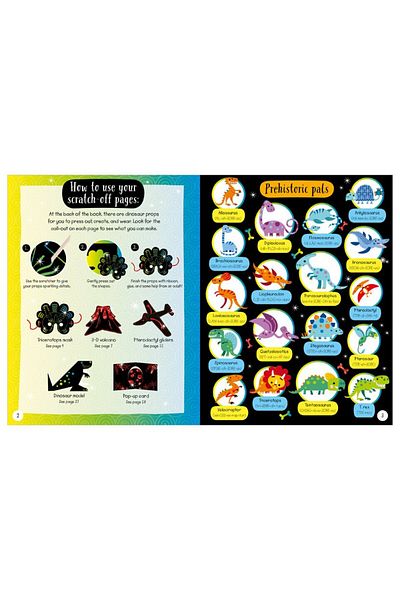Make Believe Ideas Scratch And Sparkle Dinosaurs Activity Book