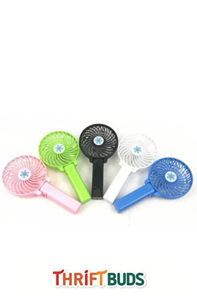 Thriftbuds Taşınabilir Usb Şarjlı Cep Boyu 3 Kademeli Sessiz Mini Küçük Fan Soğutucu Pervaneli Vantilatör